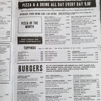 Menu with vegan options marked at The Castle Grounds in Coventry