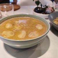 Dumpling milk soup at Foody lohas Cafe in Ulaanbaatar