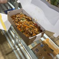 Vegan tsuivan. Mongolian traditional food. Love it  at Foody lohas Cafe in Ulaanbaatar