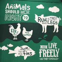 Wall art  at Vegan District in Petaling Jaya