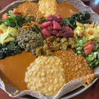 Veggie Combo Platterr  at Habesha Cafe in Seattle