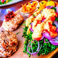 Rice balls set at Halum in Tokyo