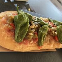 Vegan coka  at Portolito in Valencia