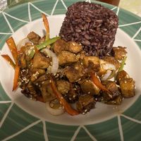 Teriyaki tofu   at Ima's Vegetarian Restaurant in Puerto Princesa