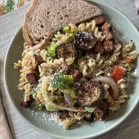 Vegetarian pasta  at Ima's Vegetarian Restaurant in Puerto Princesa