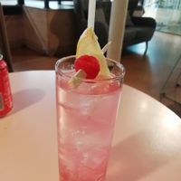 Raspberry seltzer at PLY in Manchester