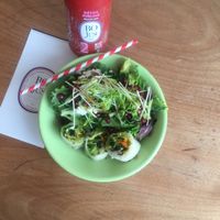 Asian organic salad  at Bojus in Paris