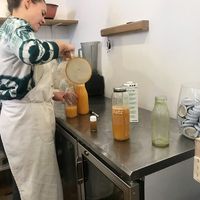 cold pressed juices  at Bojus in Paris