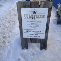 Sign  at Cultivate Cafe in Jackson