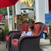 My daughter perked up when she got her waffle!  at Cultivate Cafe in Jackson