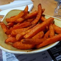 My starter: sweet potato fries at Hello Guys in Brindisi