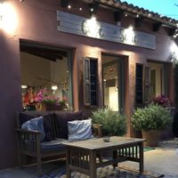 Courtyard at Cafè Saüc in Mallorca