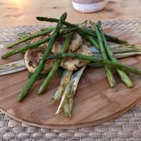 Millet and tofu medallions at Cafè Saüc in Mallorca