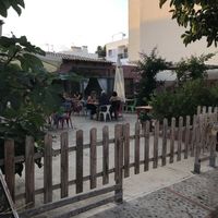 Courtyard at Cafè Saüc in Mallorca