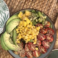 Gorgeous salad at Cafè Saüc in Mallorca