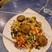 Autumn falafel at Life Alive Organic Cafe - Back Bay - Boylston St in Boston