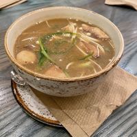 Miso soup  at Life Alive Organic Cafe - Back Bay - Boylston St in Boston