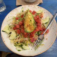 Watermelon poke salad  at Life Alive Organic Cafe - Back Bay - Boylston St in Boston