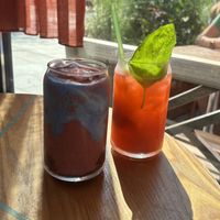 Glow time smoothie, strawberry basil lemonade  at Life Alive Organic Cafe - Back Bay - Boylston St in Boston