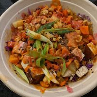 Thai Peanut Sutra with roasted tofu at Life Alive Organic Cafe - Back Bay - Boylston St in Boston