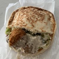 Falafel pita at Falafel Stop in Sunnyvale