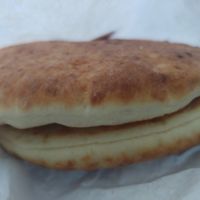 Pita: So delicious. One pita pocket came wirh each meal at Falafel Stop in Sunnyvale