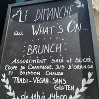 vegan option brunch on sunday at What's On in Quimper