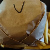 At outpost burger at Legoland Resort in Billund