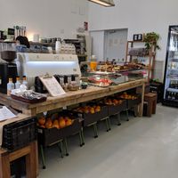 Cafe interior at La Casa Encendida in Madrid