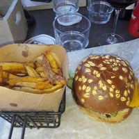 vegan burger at Bom in Bouillon
