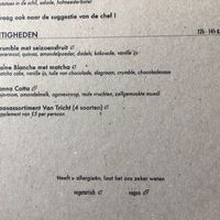 Some vegan en veggie options at Bom in Bouillon