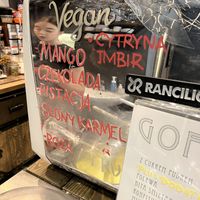 Vegan flavors   at Kantor Ice Cafe in Wroclaw