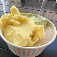 Mango 🥭, pistacho and salted caramel   at Kantor Ice Cafe in Wroclaw