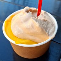 Mango and walnut at Kantor Ice Cafe in Wroclaw