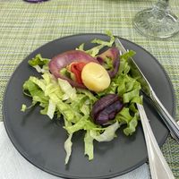 Salad as appetizer  at Balance Fitfood in Agueda