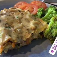 Vegan lasagna  at Balance Fitfood in Agueda