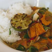 Keralan curry at The Ivy On The Square in Edinburgh