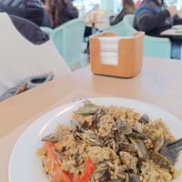 Paella at Suc de Lluna BioCafe in Valencia