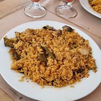 Vegan paella at Suc de Lluna BioCafe in Valencia