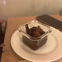 Brownie gluten free at Suc de Lluna BioCafe in Valencia