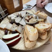Vegan cheeseboard   at Suc de Lluna BioCafe in Valencia