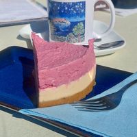 Vegan cake and vegan milk! at Mozart in Budva