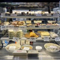 Raw sweets, slices, cakes and salads at The Healthy Hub Cafe in Cairns