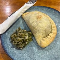 Mushroom empanada. Really tasty    at The Healthy Hub Cafe in Cairns