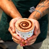 Mörk Hot Chocolate - a rich, warming pure chocolate experience. Fully vegan served how you like it at The Healthy Hub Cafe in Cairns