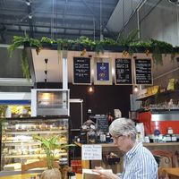 Hopefully you can see the boards. at The Healthy Hub Cafe in Cairns