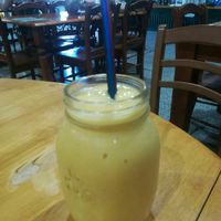Mango lassi at The Healthy Hub Cafe in Cairns