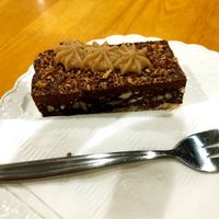 Nutella crumble slice at The Healthy Hub Cafe in Cairns