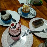Cupcakes and slice at The Healthy Hub Cafe in Cairns