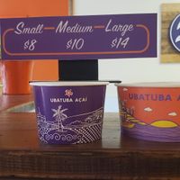 Prices at Ubatuba Acai in Sherman Oaks